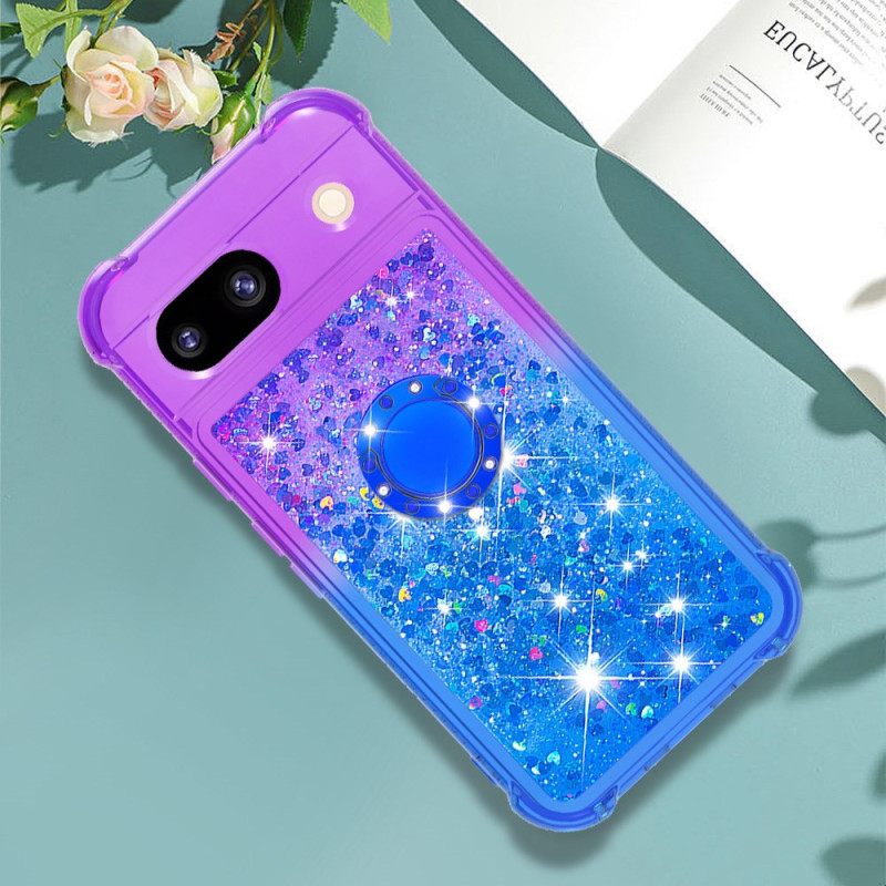 Κάλυμμα Google Pixel 8a Glitter Gradient Support Ring Σιλικόνης