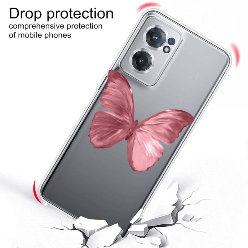 Θήκη OnePlus Nord CE 2 5G Pink Butterfly