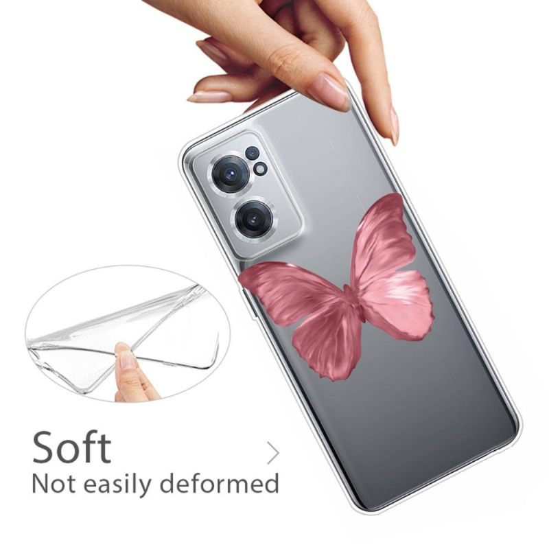 Θήκη OnePlus Nord CE 2 5G Pink Butterfly