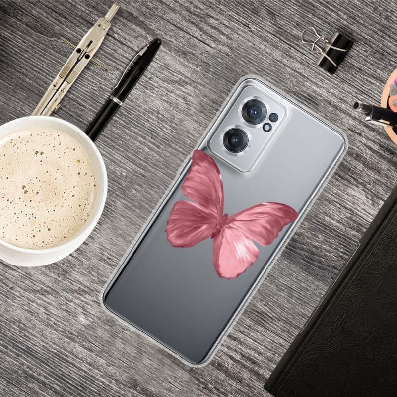 Θήκη OnePlus Nord CE 2 5G Pink Butterfly