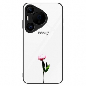 Κάλυμμα Huawei Pura 70 Pro Θήκες Κινητών Peony Tempered Glass