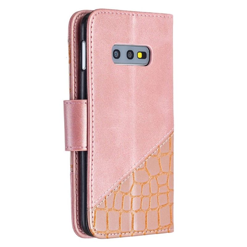 Κάλυμμα Samsung Galaxy S10e Croc Aspect Leather Effect