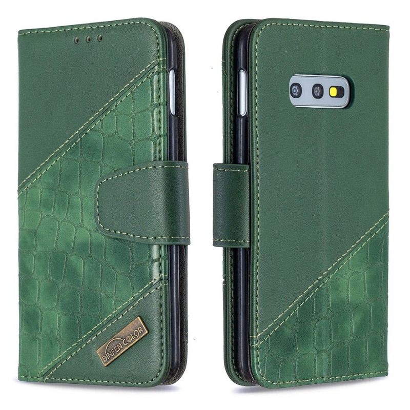 Κάλυμμα Samsung Galaxy S10e Croc Aspect Leather Effect