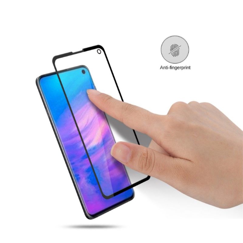 Samsung Galaxy S10E - Full Size Tempered Glass Screen Protector - Μαύρο