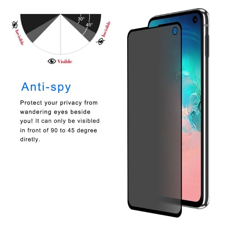 Samsung Galaxy S10E - Tempered Glass And Privacy Filter