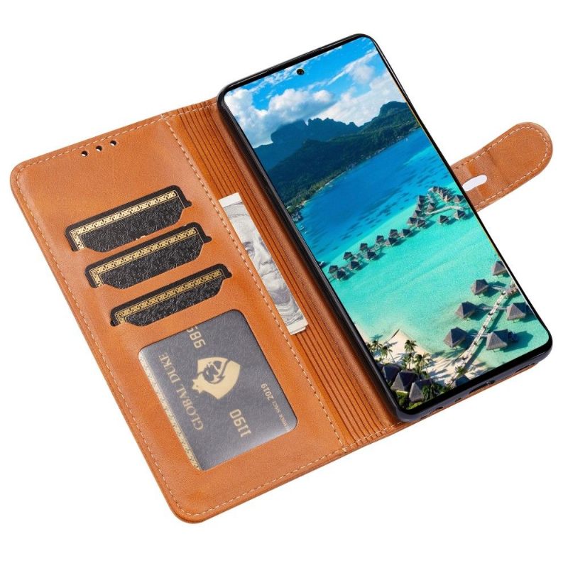 Κάλυμμα Samsung Galaxy A52 5G / A52 4G / A52s 5G Matte Leather Effect Kitten