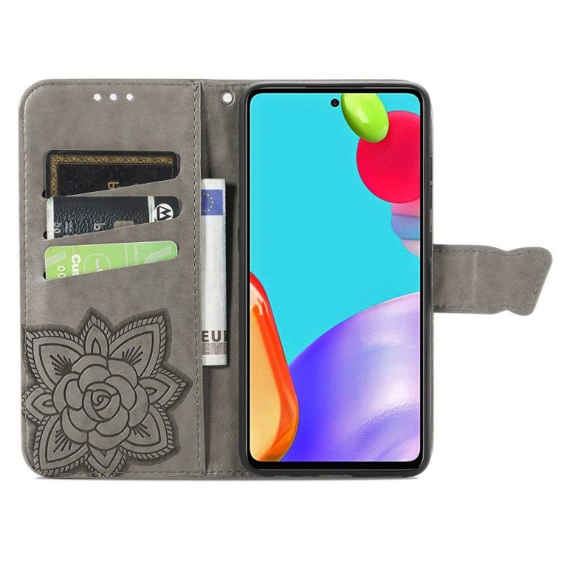 Θήκη Flip Samsung Galaxy A52 5G / A52 4G / A52s 5G Butterfly Relief