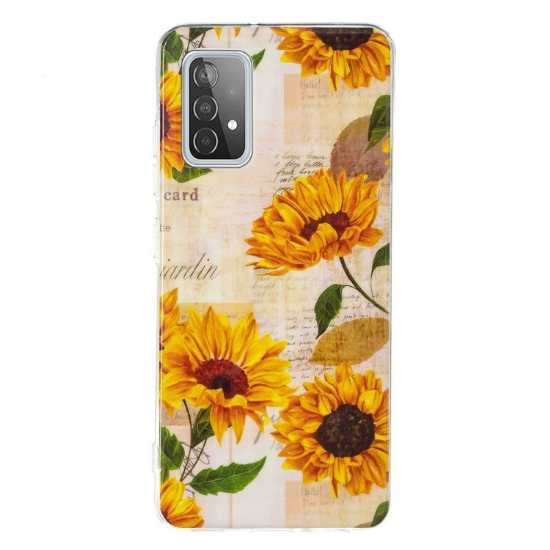 θηκη κινητου Samsung Galaxy A52 5G / A52 4G / A52s 5G Fluorescent Sunflower Vintage