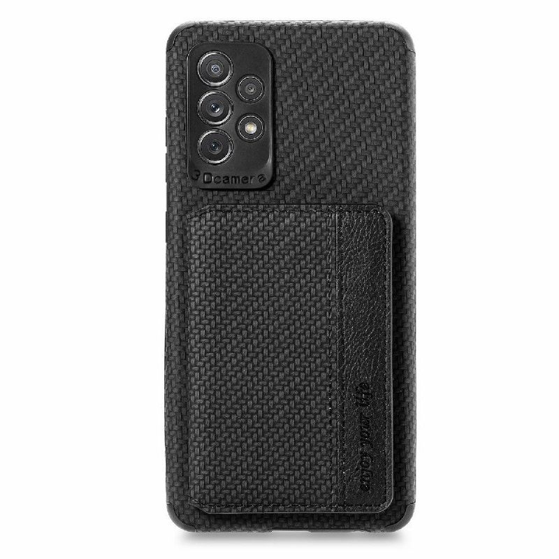 Θήκη Samsung Galaxy A52 5G / A52 4G / A52s 5G Κάτοχος Κάρτας Carbon Fiber