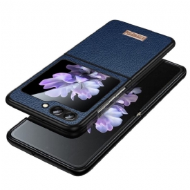 Κάλυμμα Samsung Galaxy Z Flip 5 Sulada Leather Effect Σιλικόνης