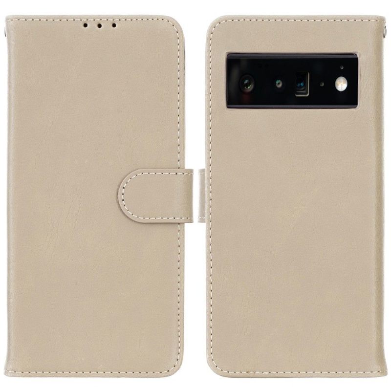 δερματινη θηκη Google Pixel 6 Pro Θήκη Flip Retro Faux Leather Folio