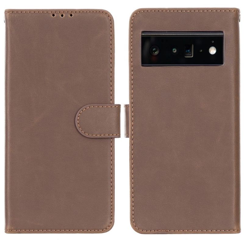 δερματινη θηκη Google Pixel 6 Pro Θήκη Flip Retro Faux Leather Folio