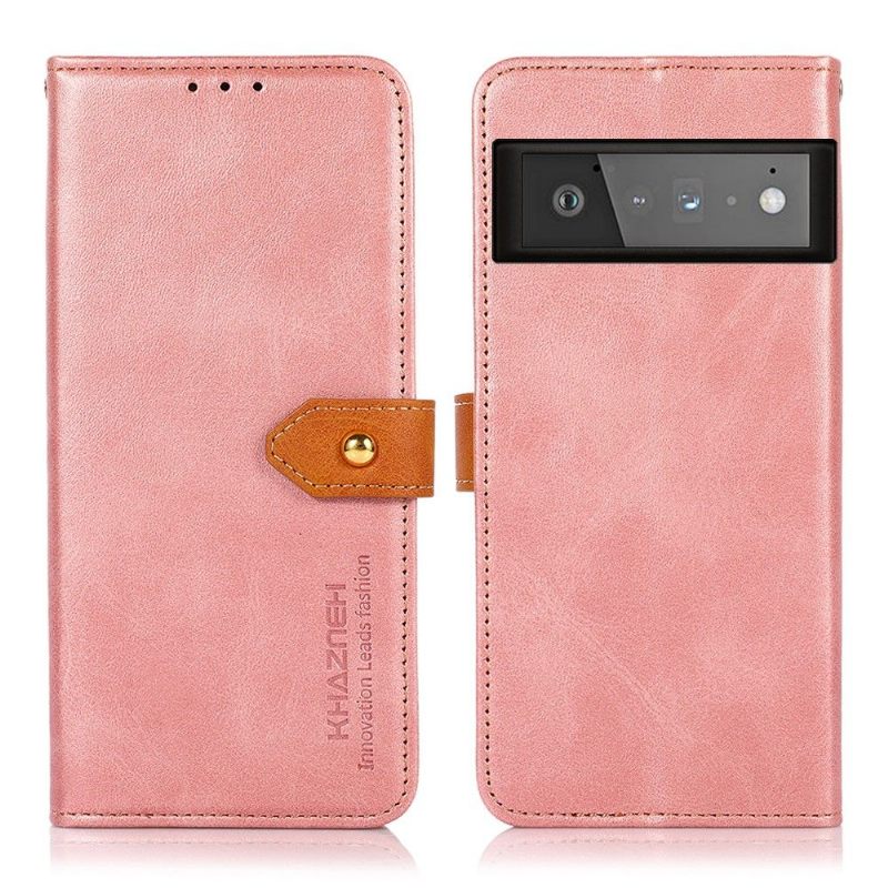 Κάλυμμα Google Pixel 6 Pro Khazneh Bicolor Faux Leather