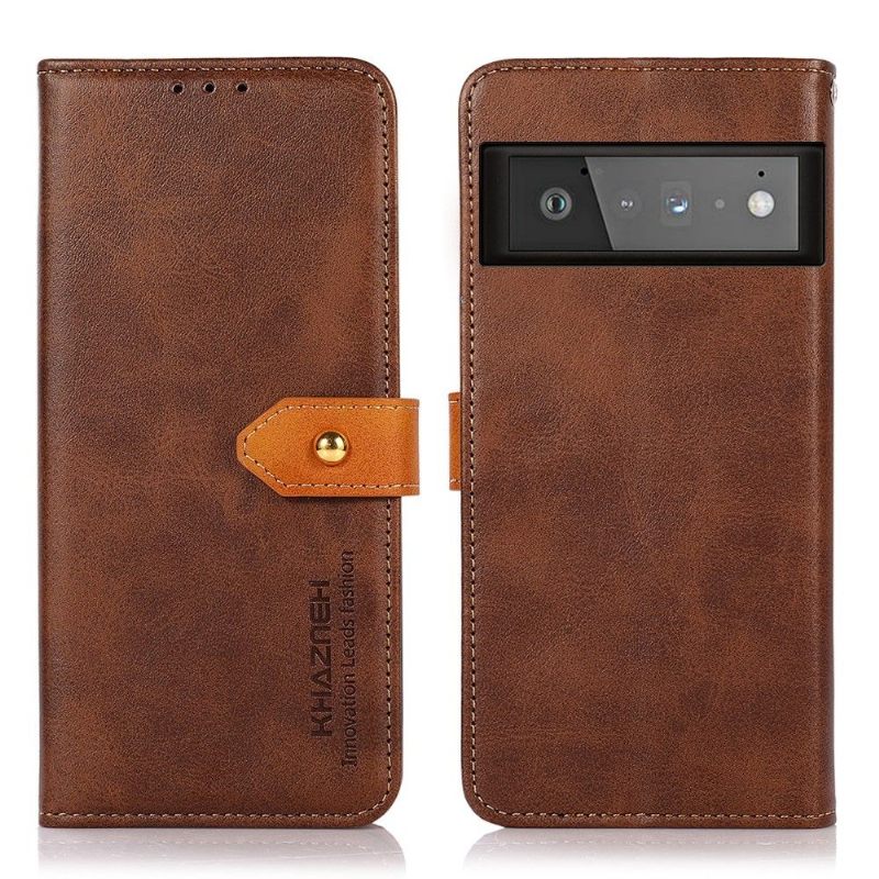 Κάλυμμα Google Pixel 6 Pro Khazneh Bicolor Faux Leather