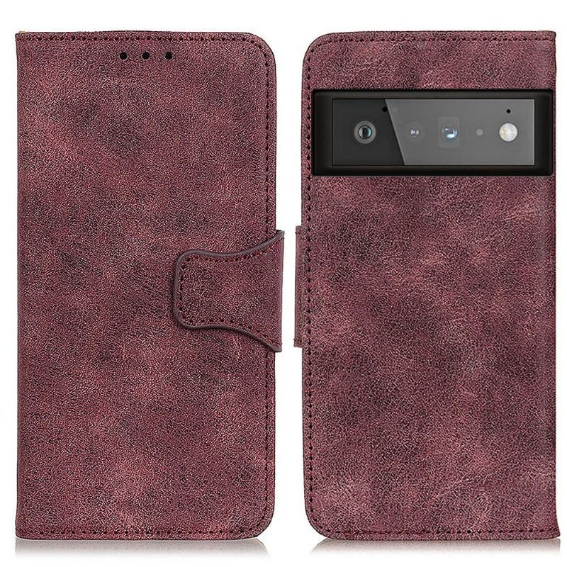 Θήκη Flip Google Pixel 6 Pro Edouard Faux Leather Vintage