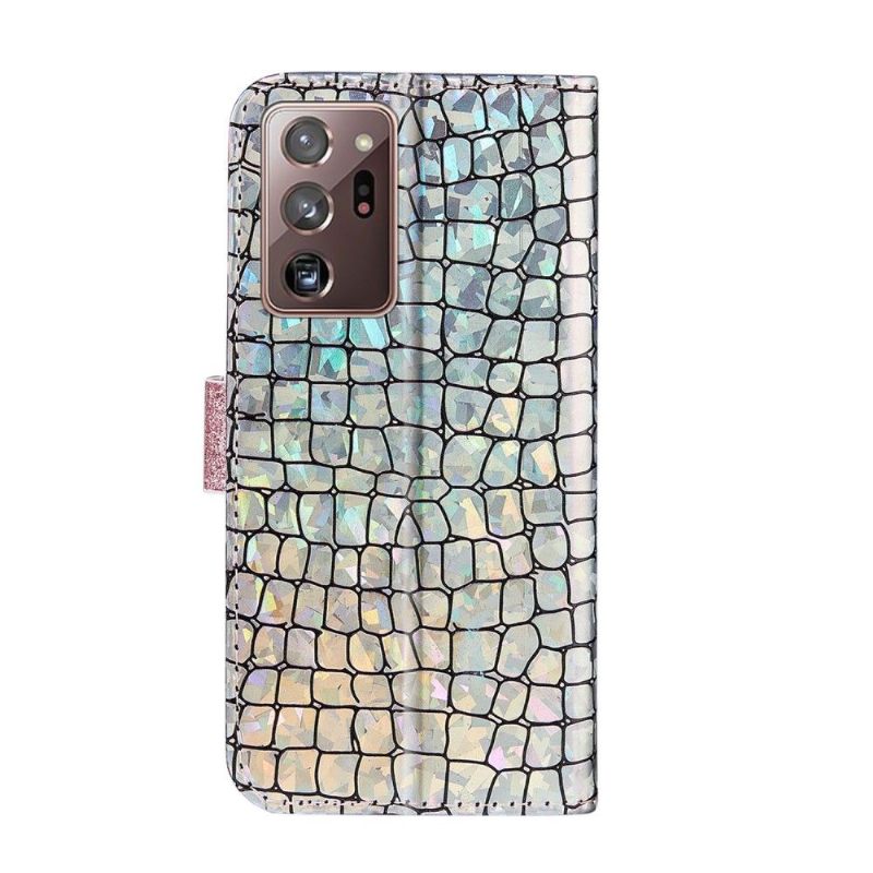 δερματινη θηκη Samsung Galaxy Note 20 Ultra Croc Effect Glamour Sequins