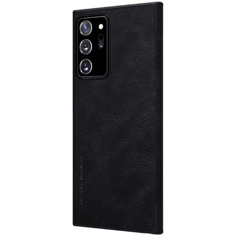 Κάλυμμα Samsung Galaxy Note 20 Ultra Qin Leather Effect - Μαύρο