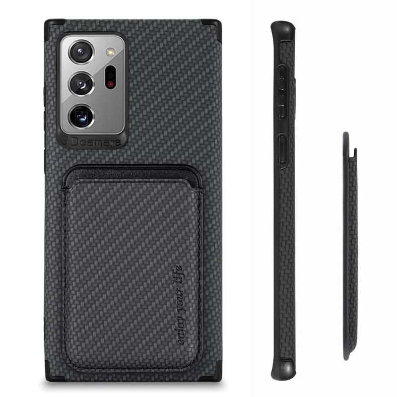 Θήκη Samsung Galaxy Note 20 Ultra Κάτοχος Μαγνητικής Κάρτας Carbon Fiber