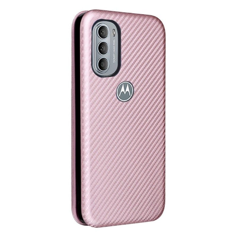 Κάλυμμα Motorola Moto G31 / Moto G41 Δερματίνη Από Ανθρακόνημα