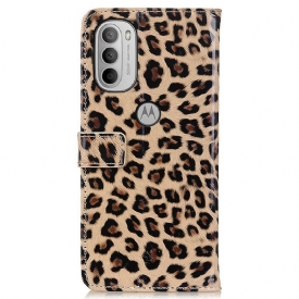 Κάλυμμα Motorola Moto G31 / Moto G41 Faux Leopard Style