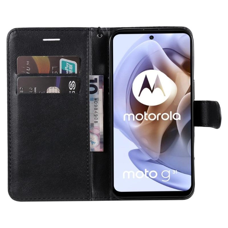 Κάλυμμα Motorola Moto G31 / Moto G41 με κορδονι Συλβέτ