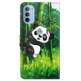 Κάλυμμα Motorola Moto G31 / Moto G41 Panda Σκαρφαλωμένο