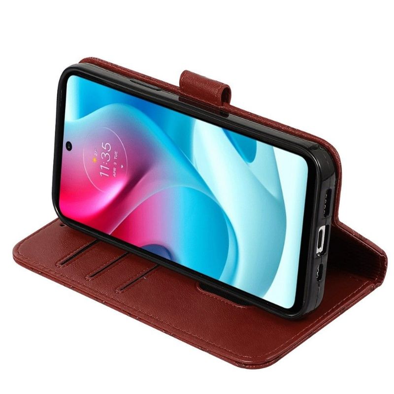 Θήκη Flip Motorola Moto G31 / Moto G41 δερματινη θηκη Πλέγμα Ραμπάτ