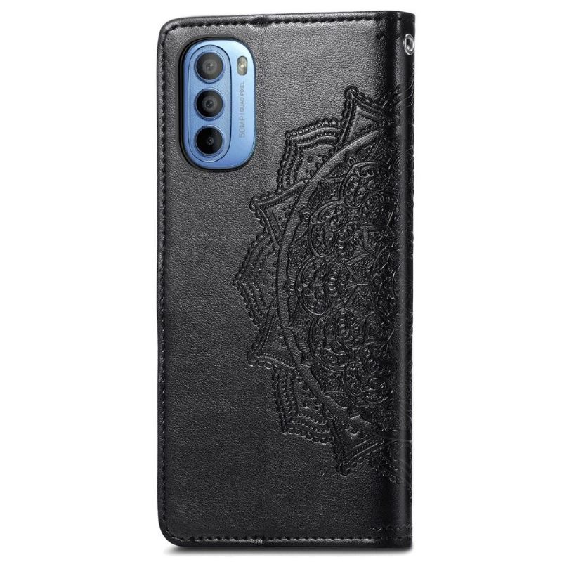 Θήκη Flip Motorola Moto G31 / Moto G41 Mandala Relief Faux Leather