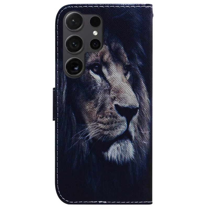 Δερματινη Θηκη Samsung Galaxy S24 Ultra 5g Dreaming Lion