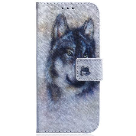 Δερματινη Θηκη Samsung Galaxy S24 Ultra 5g Wolf Watercolor