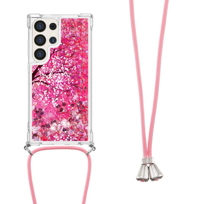 Κάλυμμα Samsung Galaxy S24 Ultra 5g Cherry Blossom Glitter