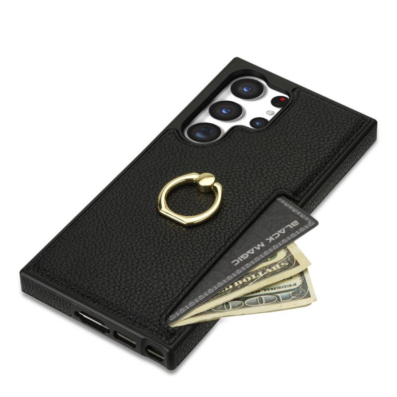 Κάλυμμα Samsung Galaxy S24 Ultra 5g Με Ring-support Και Wallet