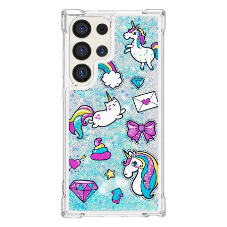 Κάλυμμα Samsung Galaxy S24 Ultra 5g Unicorn And Diamond Glitter