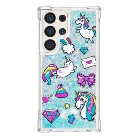 Κάλυμμα Samsung Galaxy S24 Ultra 5g Unicorn And Diamond Glitter