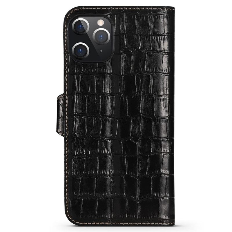 Κάλυμμα iPhone 12 Pro Max Croc Look Leather