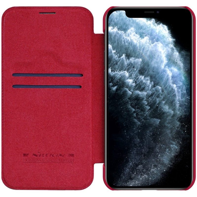 Κάλυμμα iPhone 12 Pro Max Qin Leather Effect