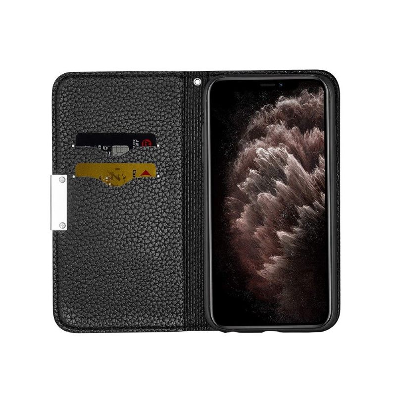 θηκη κινητου iPhone 12 Pro Max Θήκη Flip Grained Faux Leather