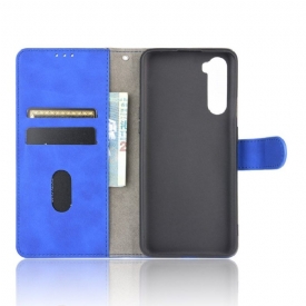 δερματινη θηκη OnePlus Nord Θήκη Flip Faux Leather Blue