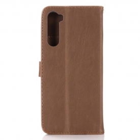 Κάλυμμα OnePlus Nord Faux Leather Retro