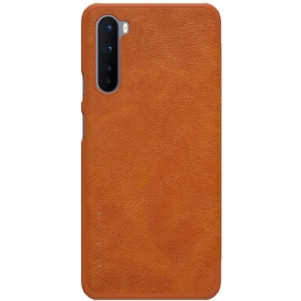 Κάλυμμα OnePlus Nord Qin Leather Effect - Αβάνα