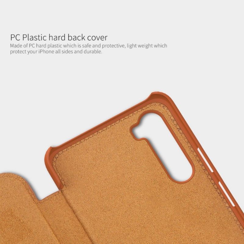 Κάλυμμα OnePlus Nord Qin Leather Effect - Αβάνα