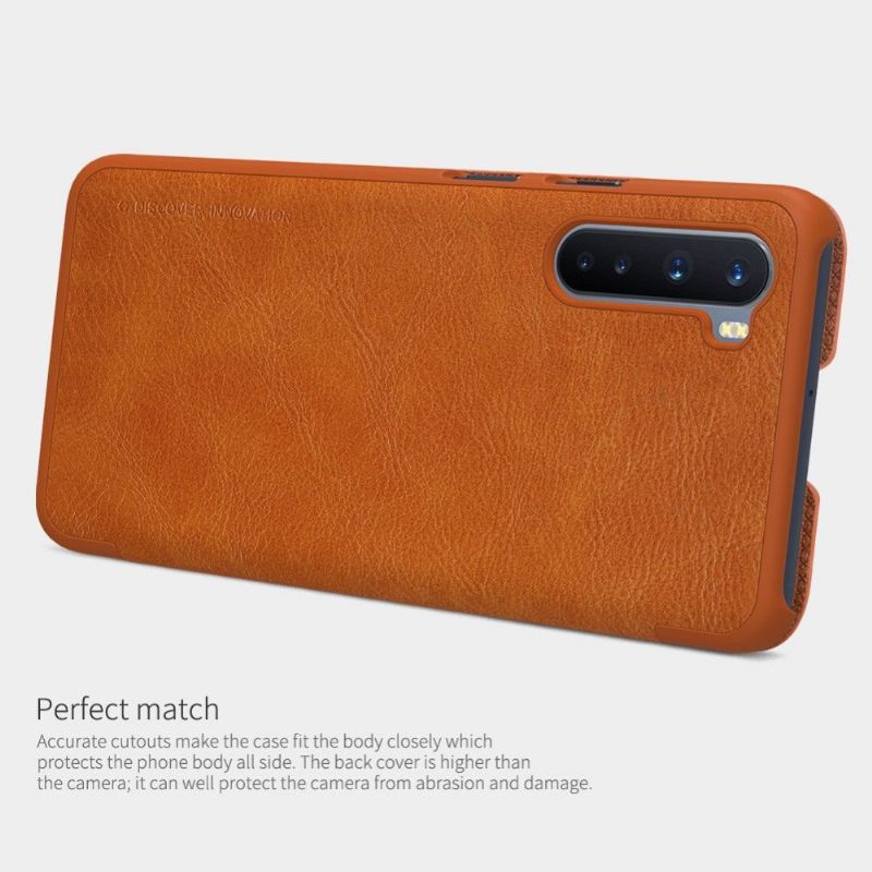 Κάλυμμα OnePlus Nord Qin Leather Effect - Αβάνα