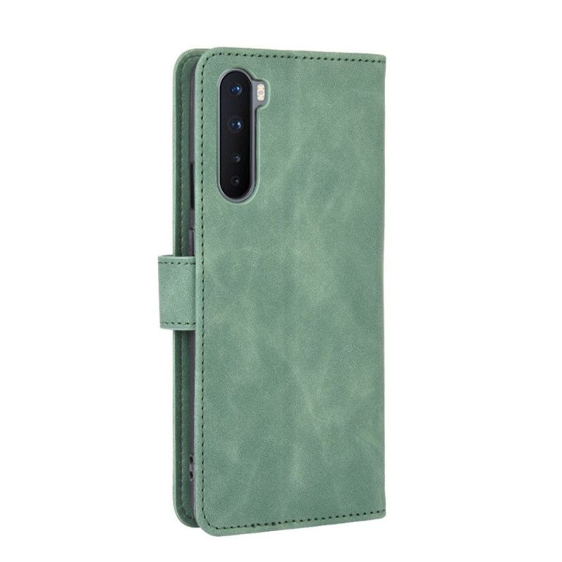 Κάλυμμα OnePlus Nord Θήκη Flip Faux Leather Green