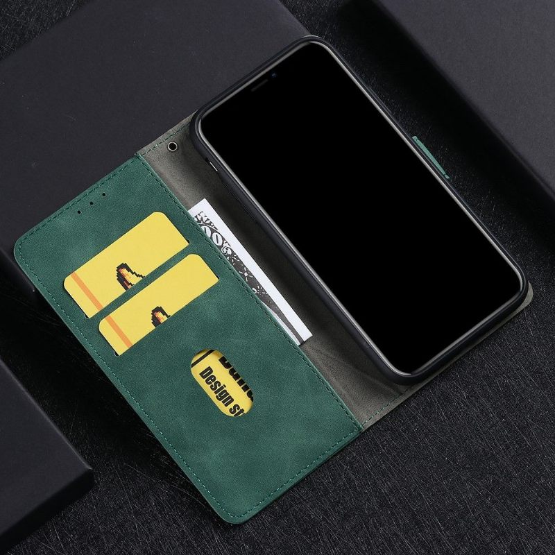 Κάλυμμα OnePlus Nord Θήκη Flip Faux Leather Green