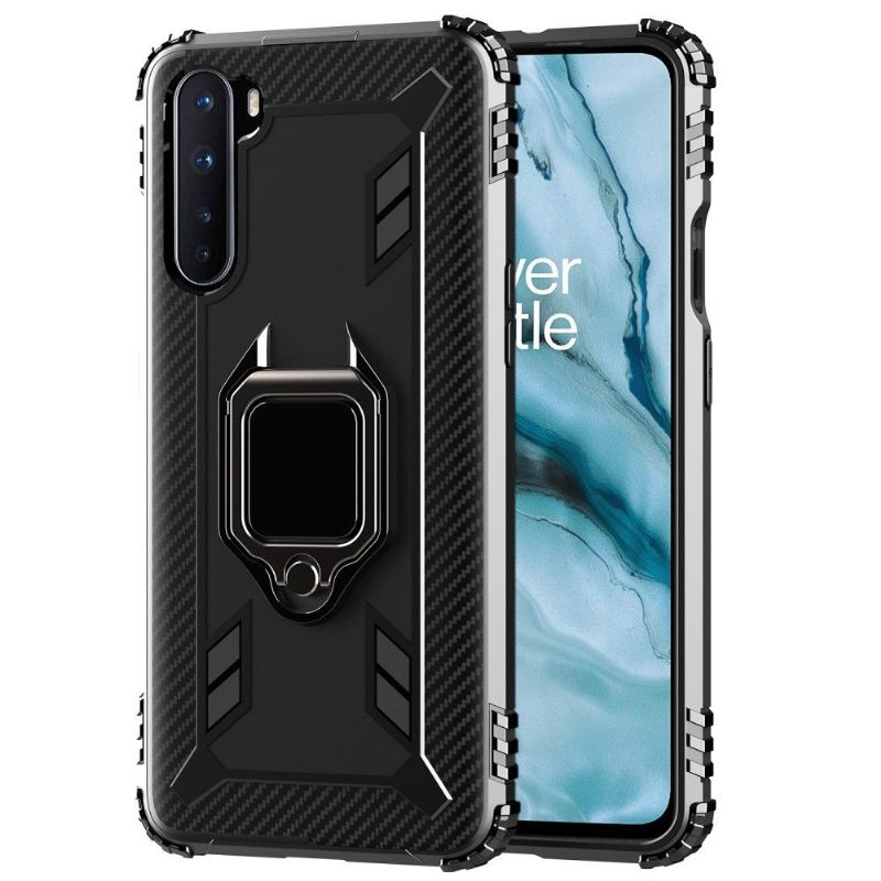 Θήκη OnePlus Nord Carbon Look Με Δαχτυλίδι Στήριξης