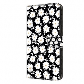 Δερματινη Θηκη Samsung Galaxy S24 Plus 5g Floral Σχέδιο Με Λουράκι