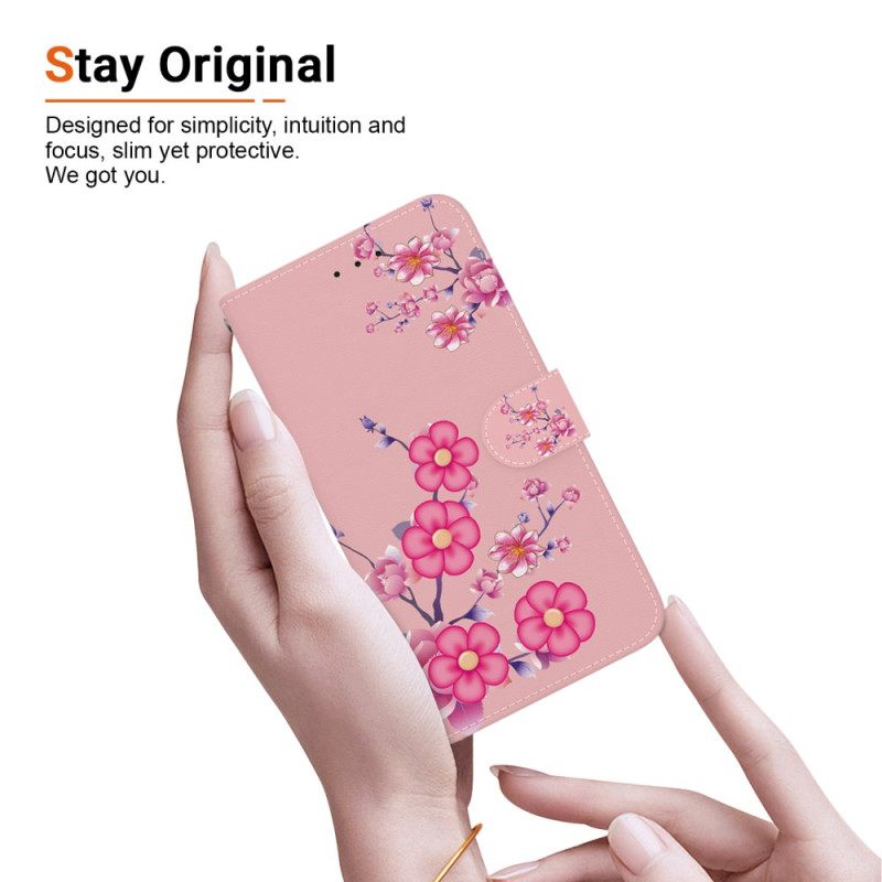 Δερματινη Θηκη Samsung Galaxy S24 Plus 5g Sakura Strap