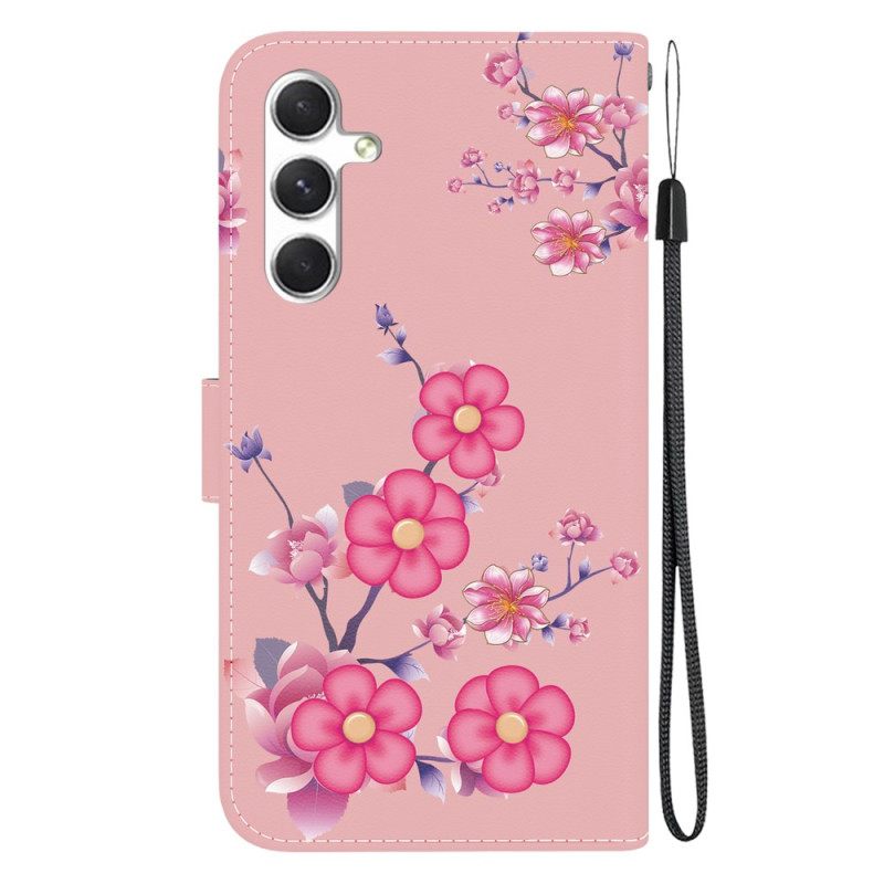 Δερματινη Θηκη Samsung Galaxy S24 Plus 5g Sakura Strap