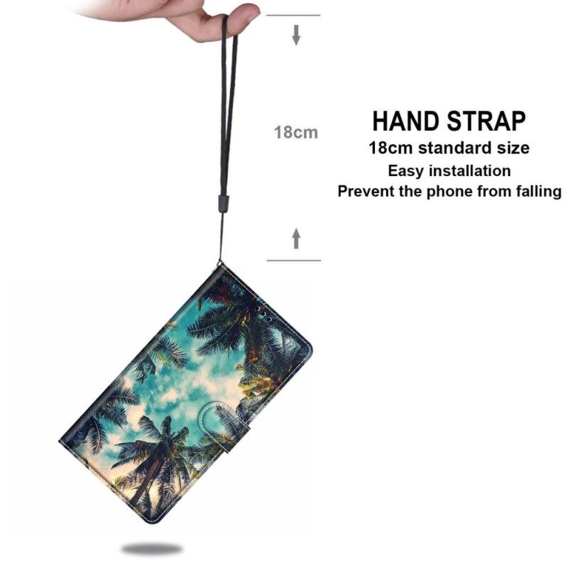 Δερματινη Θηκη Samsung Galaxy S24 Plus 5g Strap Palms Σιλικόνης