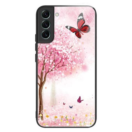 Κάλυμμα Samsung Galaxy S24 Plus 5g Tempered Glass Cherry Blossoms